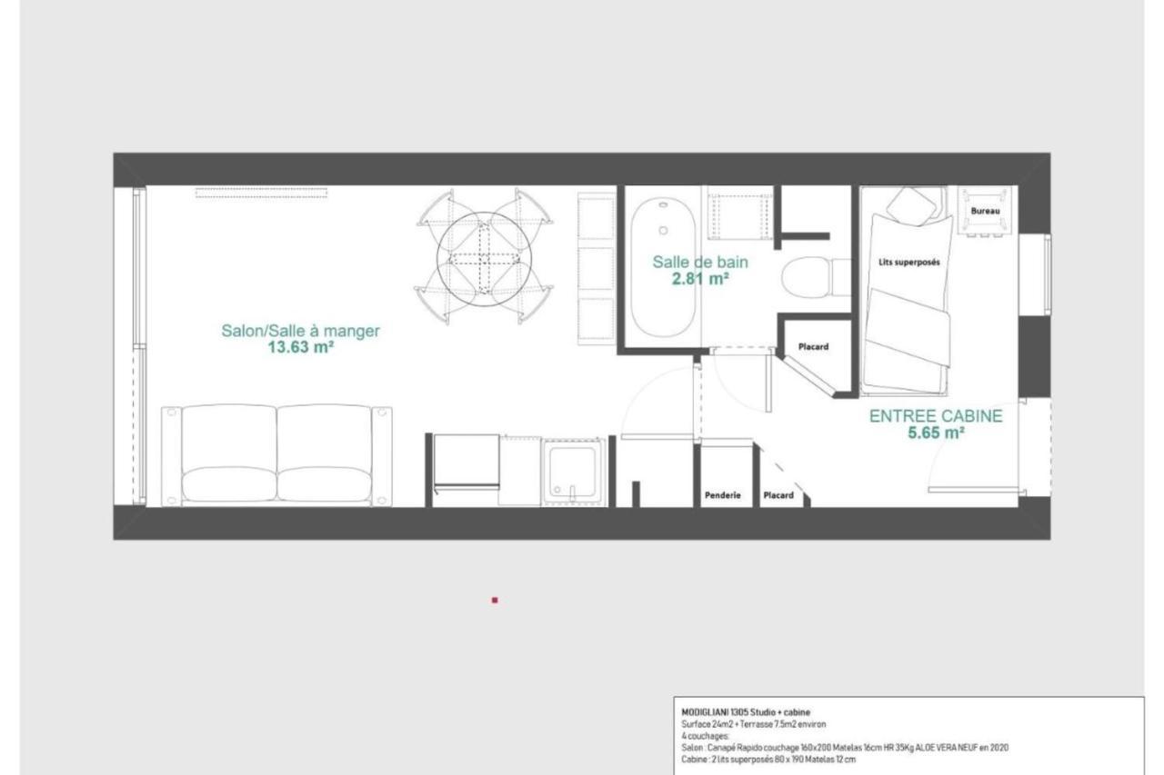 Immogroom - 2 Rooms Sea View - Swimming Pool - Terrace - Parking - Ac Cannes Exterior photo